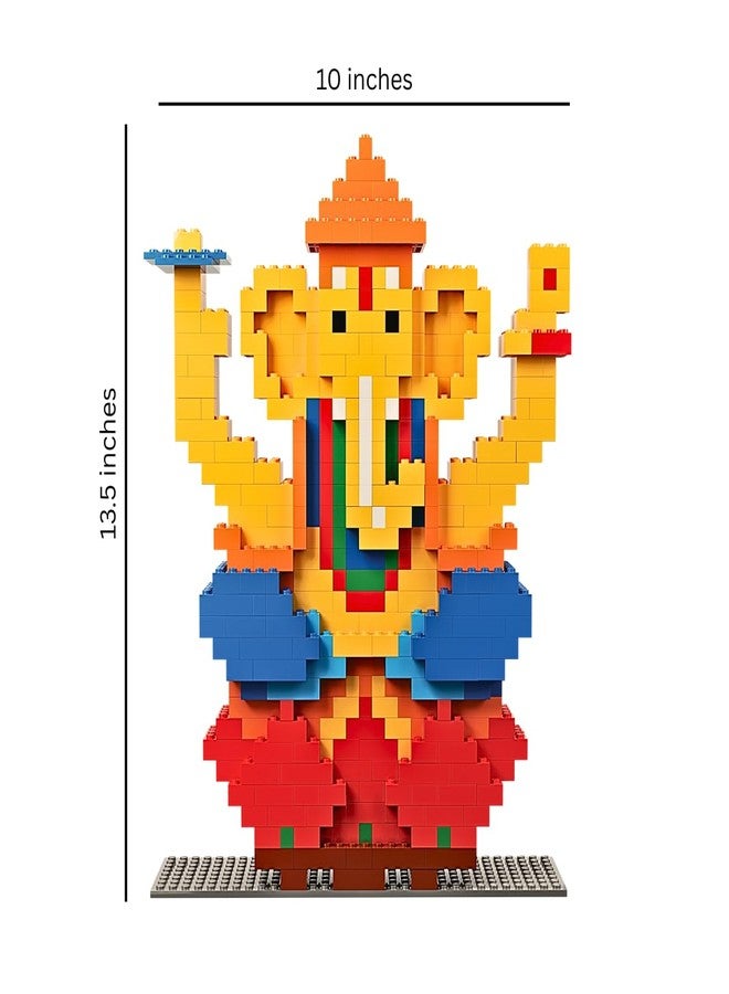 AIKO My Ganesha 601-Piece Building Blocks Set | Festive DIY Ganesha Idol Kit for Kids & Family | Multi-Colour Construction Toy | STEM Learning & Creativity | Gift for Boys & Girls (6+ Years) - Image 3